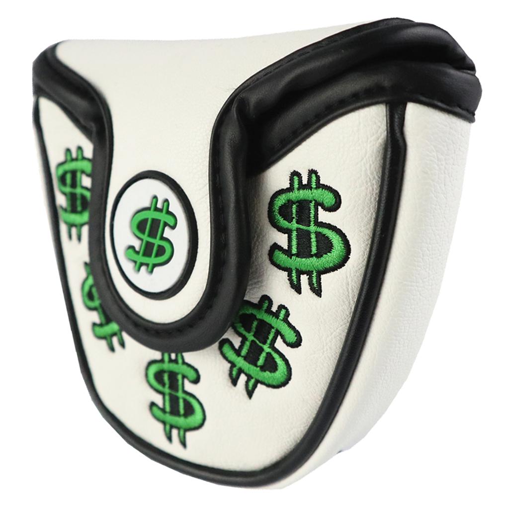 Golf Putter Cover Head Covers PU Leather Mallet Putter Headcover Dollar