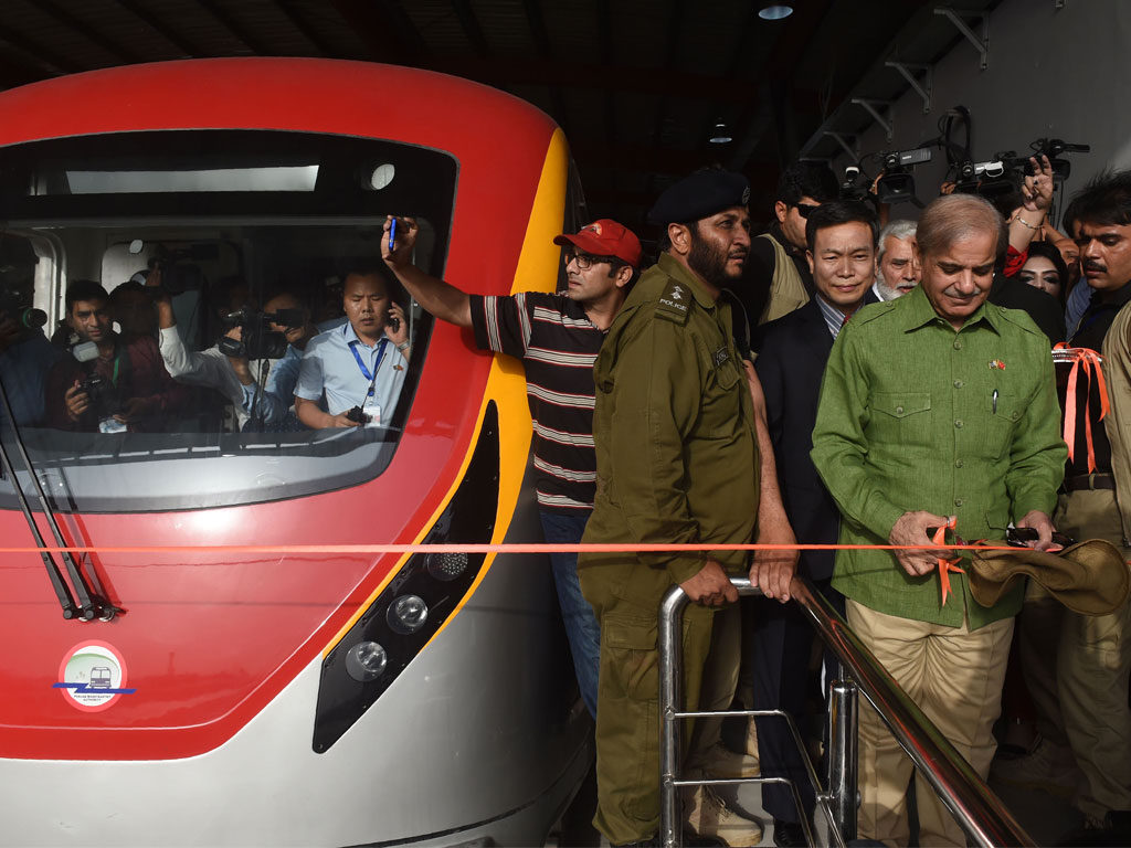 Pictures Lahore finally gets its muchawaited Orange Line Metro Train