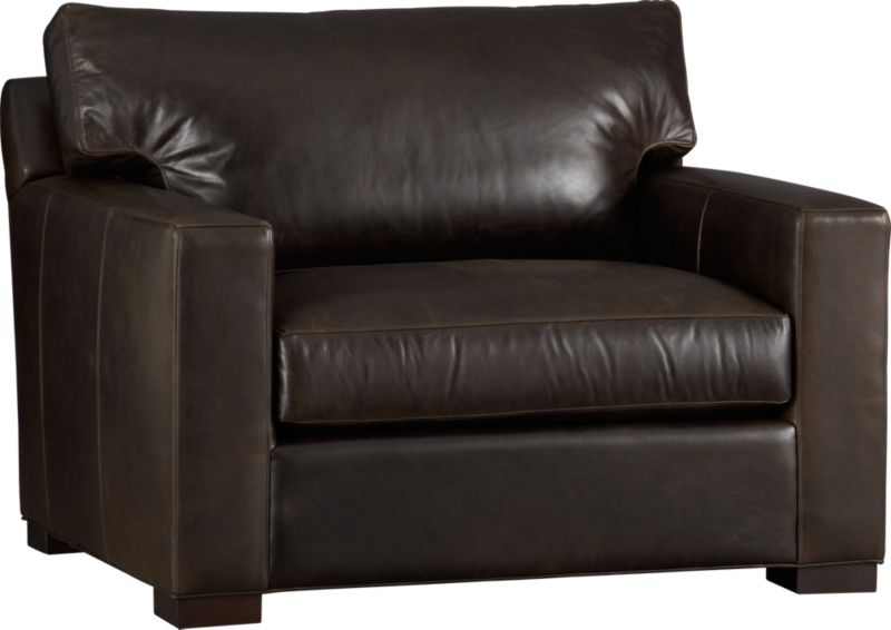 Axis II Leather Chair Espresso Crate and Barrel
