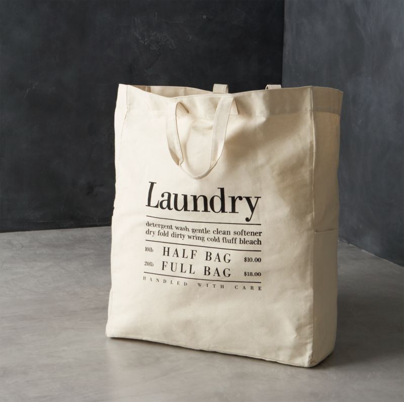 Canvas Laundry Bag Crate and Barrel