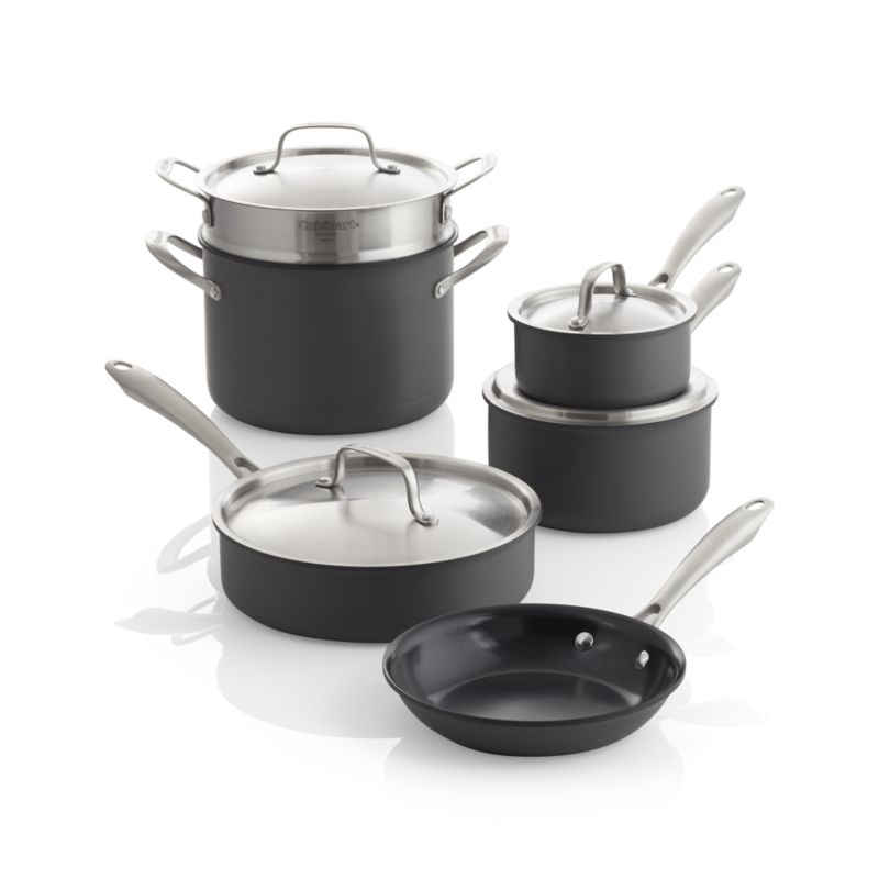 Cuisinart ® Green Gourmet 10Piece Cookware Set Crate and Barrel