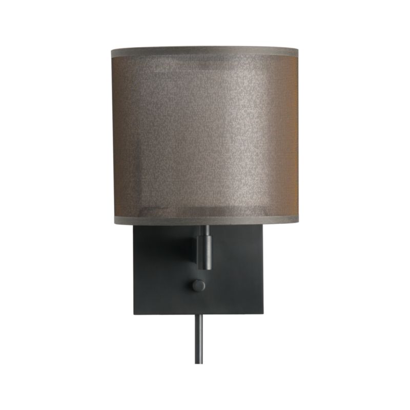 Eclipse Antiqued Bronze Wall Sconce Crate and Barrel