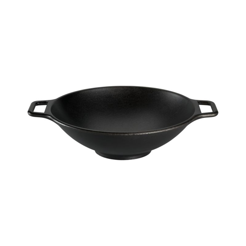 Lodge ® Cast Iron Wok Crate and Barrel