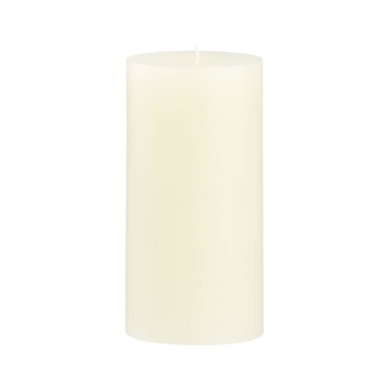 Ivory 3"x6" Pillar Candle Crate and Barrel