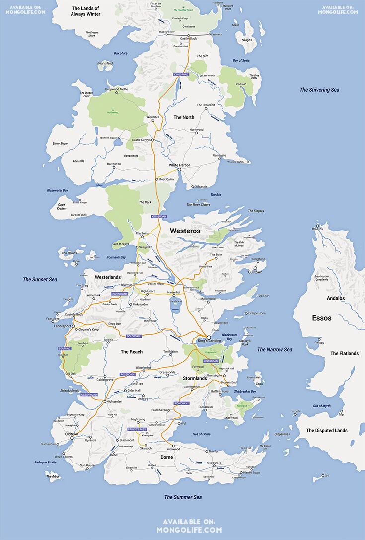 Game Of Thrones Interactive Map