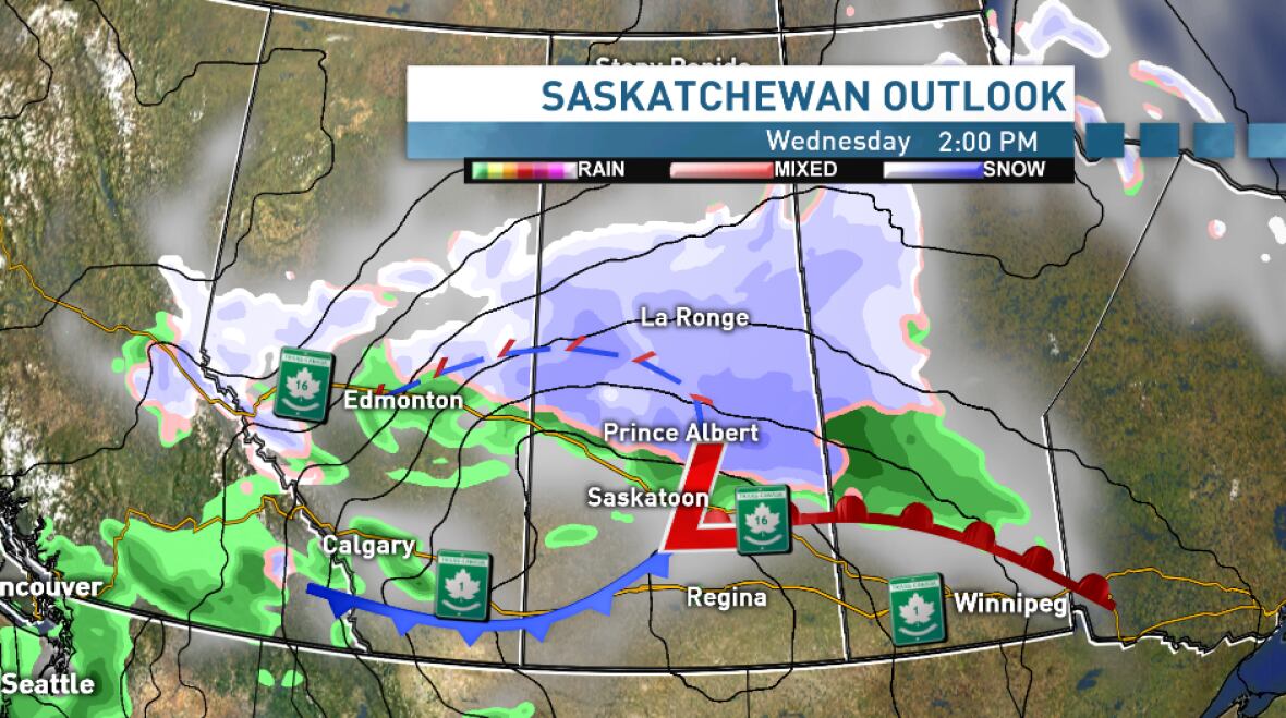 Winter weather and wind on the way to Sask. CBC News