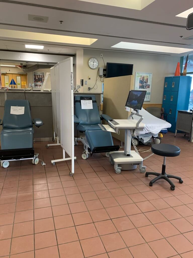 Hospital Emergency Room Waiting Area
