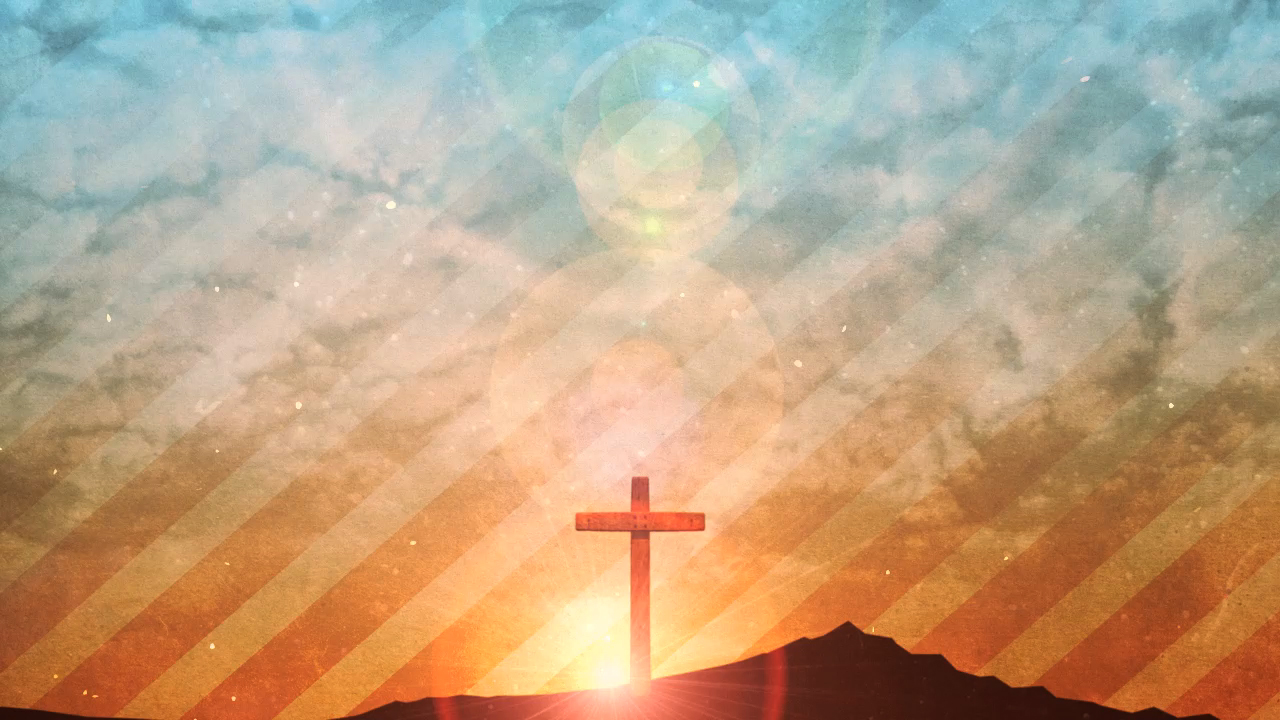 Church Motion Background Cross and Clouds 01