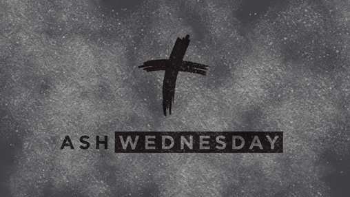 Church PowerPoint Template Ash Wednesday Gray