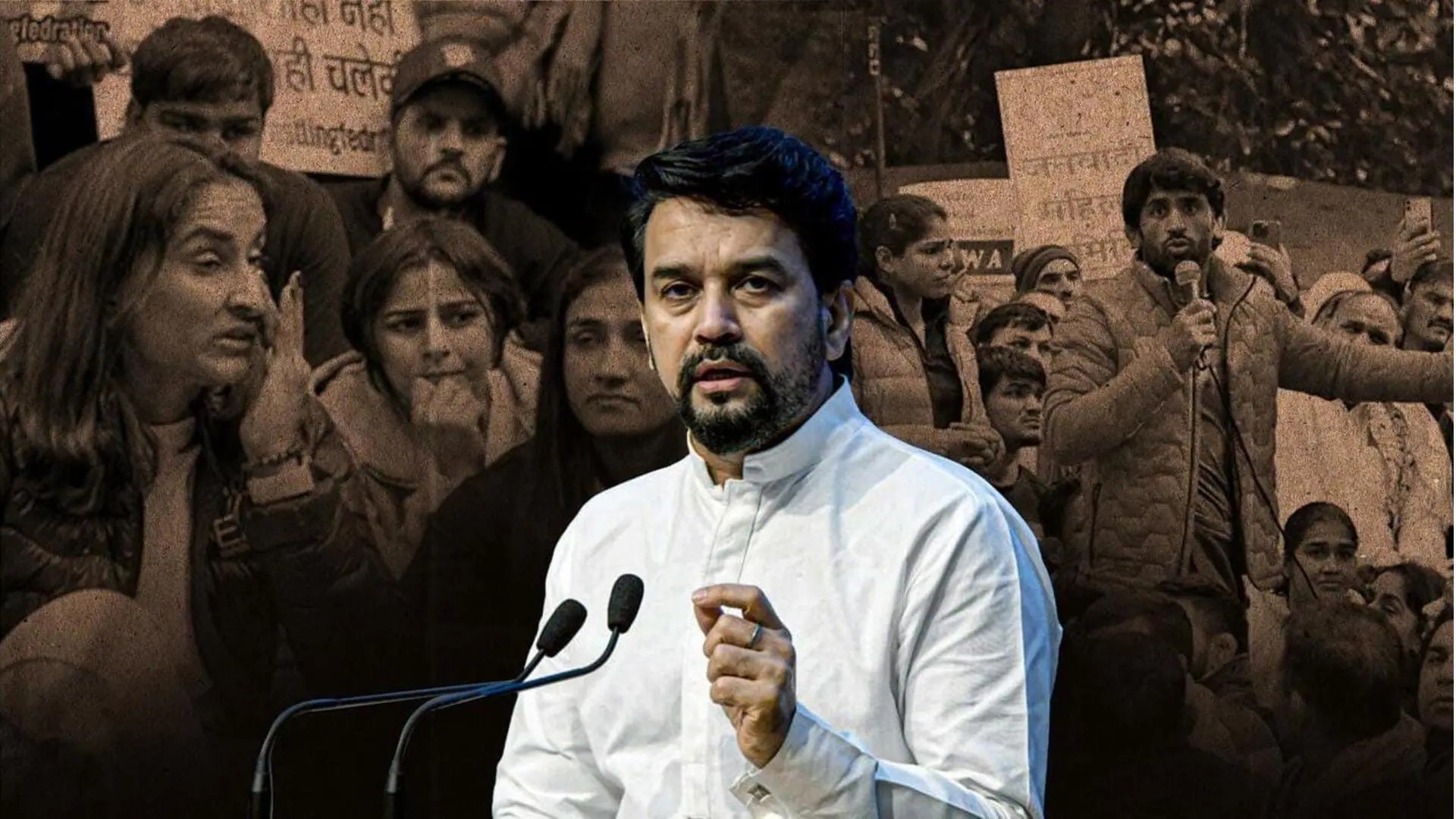 Anurag Thakur tried to hush up matter Wrestler Vinesh Phogat