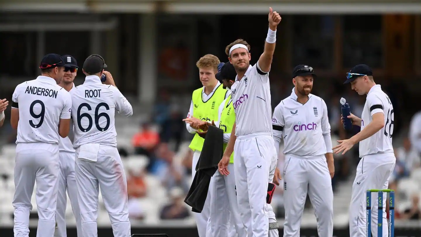 Stuart Broad fifthhighest wickettaker in Tests Details here