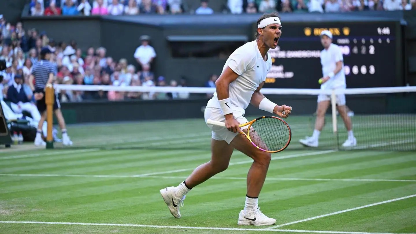 Rafael Nadal reaches his third consecutive Wimbledon quarterfinal Key