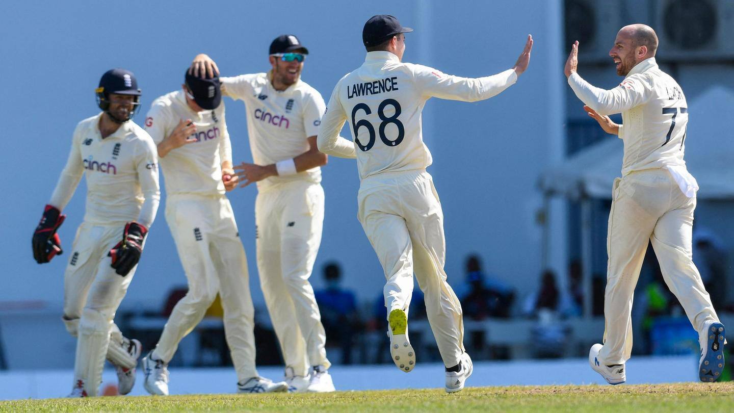 West Indies vs England 1st Test ends in draw