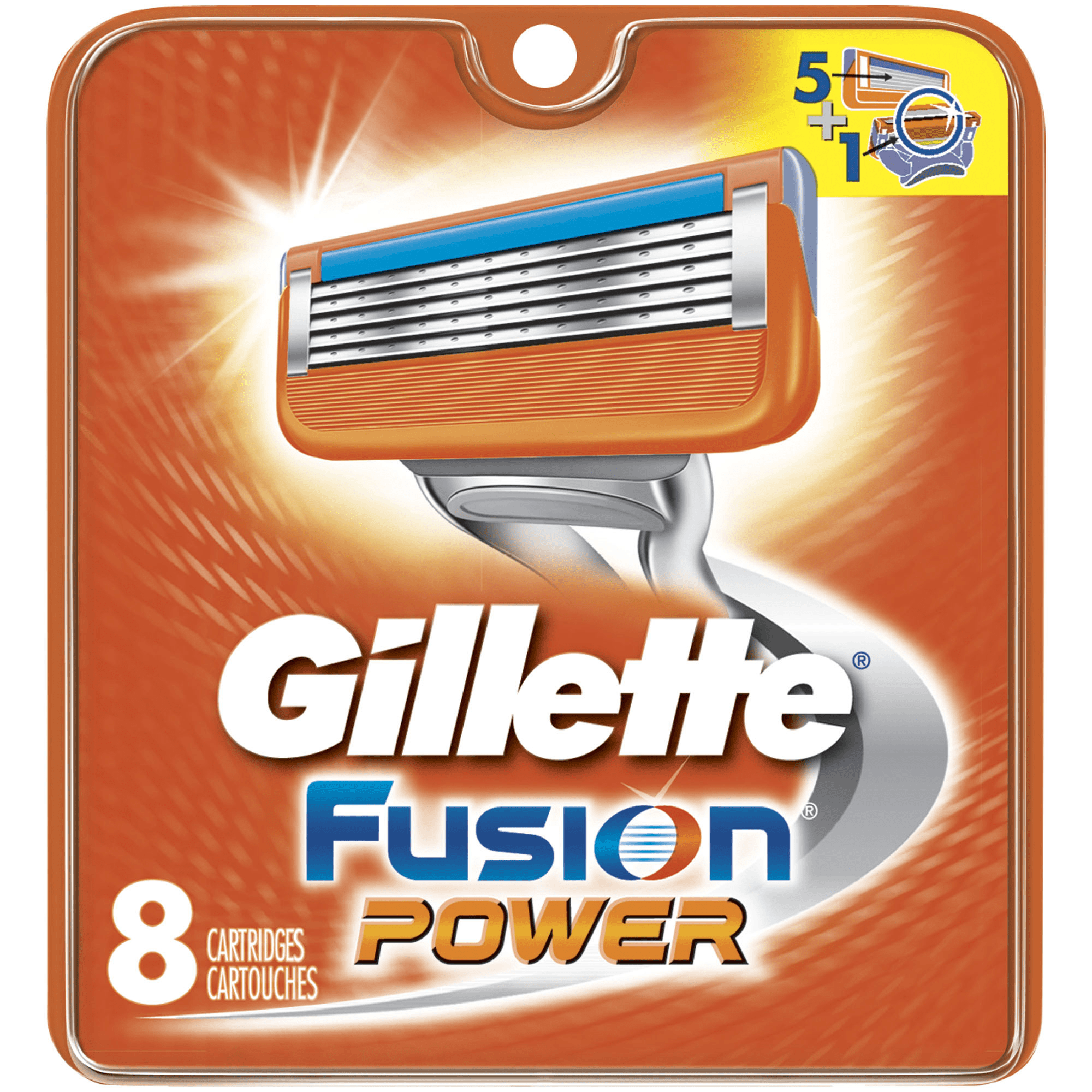 Gillette Fusion Power penge (8 db) Kozmetikum árak ÁrGép