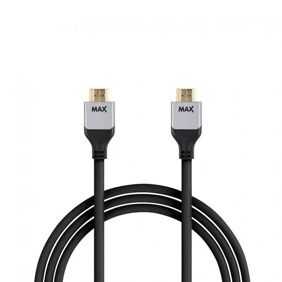 MAX kabel HDMI, 2x HDMI A samec opletený 1,5m, černá MALL.CZ
