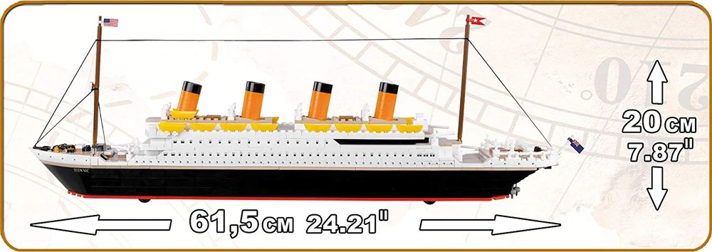 Cobi Model Titanic 600 Kom Mall Hr
