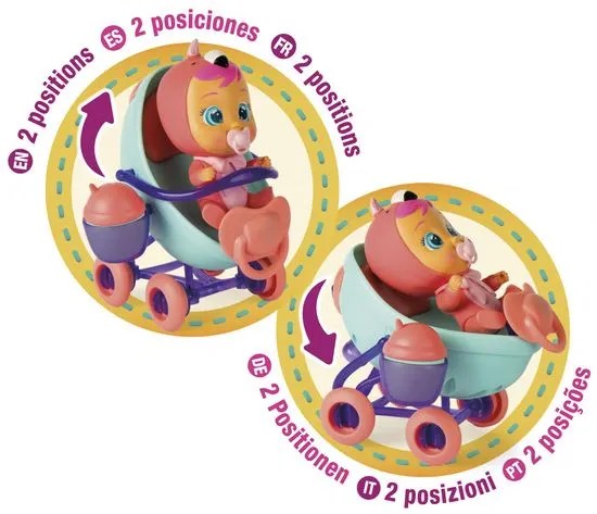 Cry Babies lalka Cry Babies Magic Tears zestaw z wózkiem MALL.PL