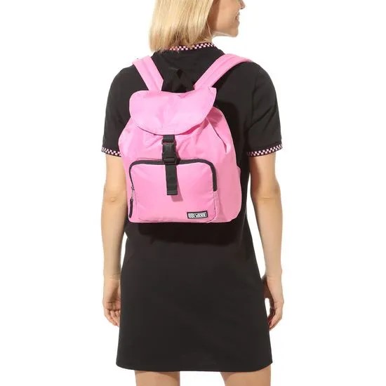 Vans Damski różowy plecak Wm Mini Geo Backpack Fuchsia Pink/Zen Blue