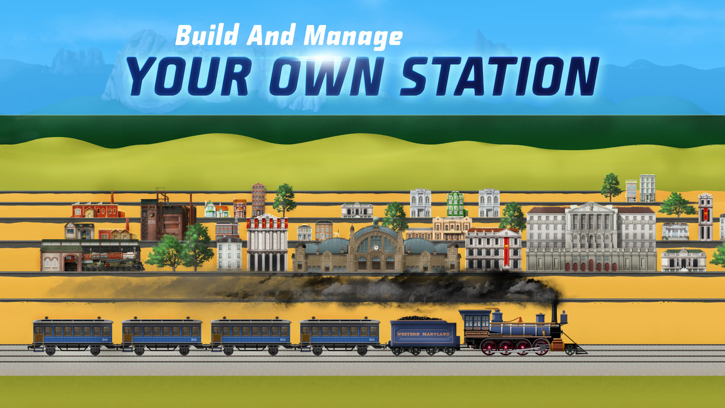 TrainStation Game On Rails APK Free Simulation Android Game download
