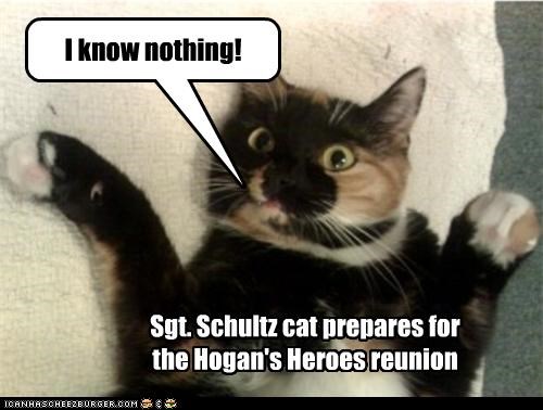 Eric Sgt Schultz Holder Iknow Nothing Blind Eye Holder Knows