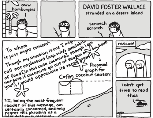 If The Late David Foster Wallace Was Stranded On A Deserted Island