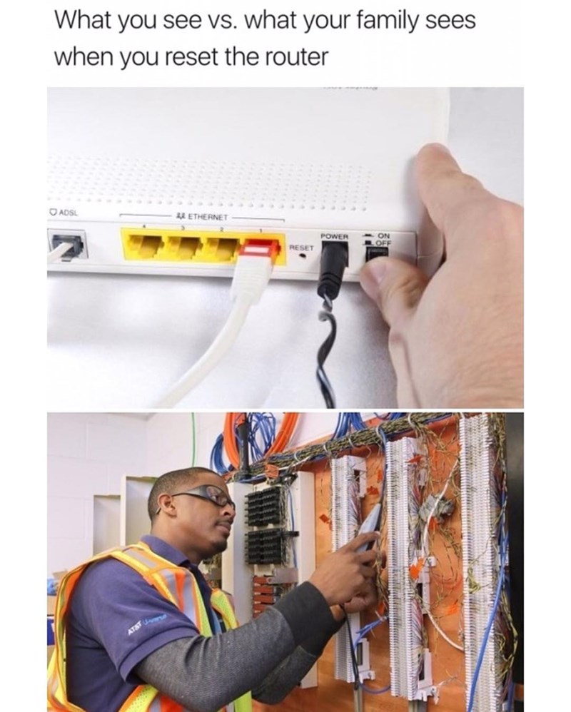 The Wifi Password Is On The Back Of The Router Meme Funny
