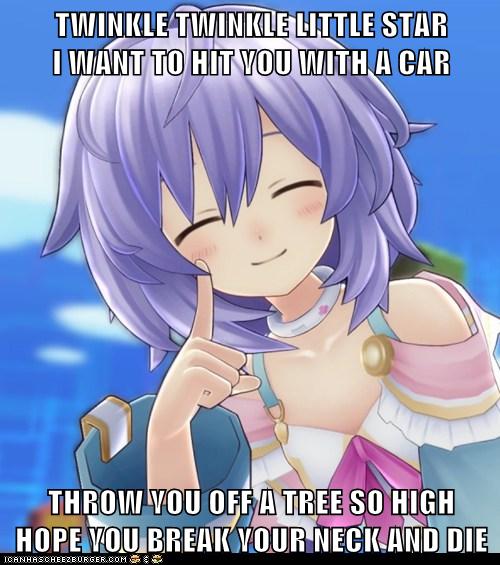 TWINKLE TWINKLE LITTLE STAR I WANT TO HIT YOU WITH A CAR THROW YOU OFF
