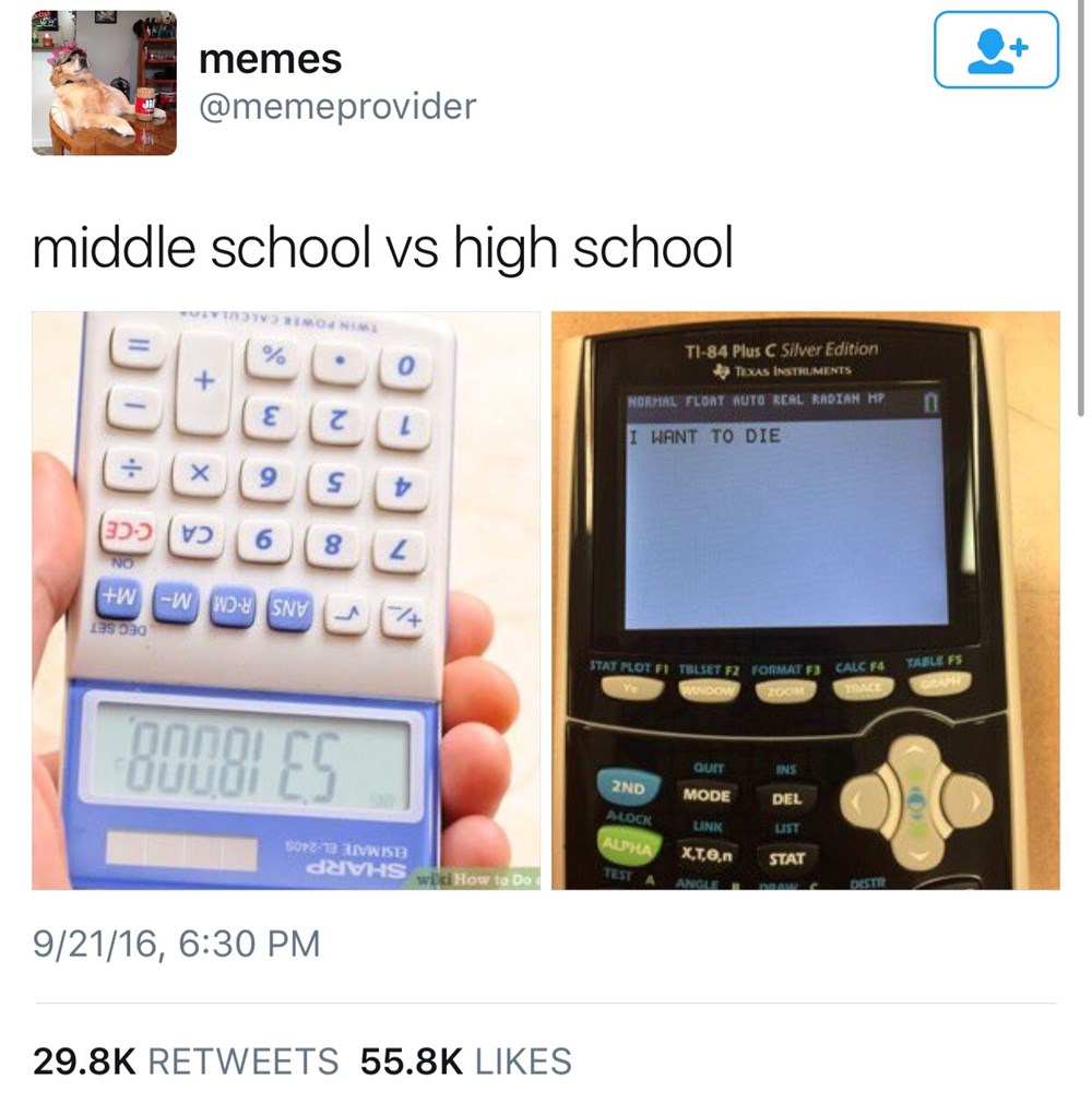 College Is When You Find Out the Graphing Calculator Has Games On It