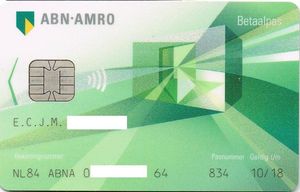 Bank Card: Abn-Amro Betaalpas (Abn-Amro Bank, Netherlandscol:nl-Ms-0022.04