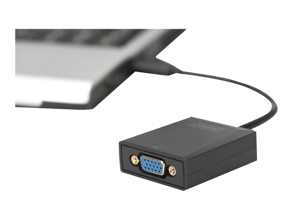 ComputerSalg.dk DIGITUS USB 3.0 to VGA Adapter Ekstern