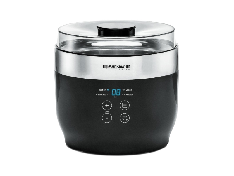 Rommelsbacher JG 80 "Jona" yoghurt and cheese maker (black/stainless steel)