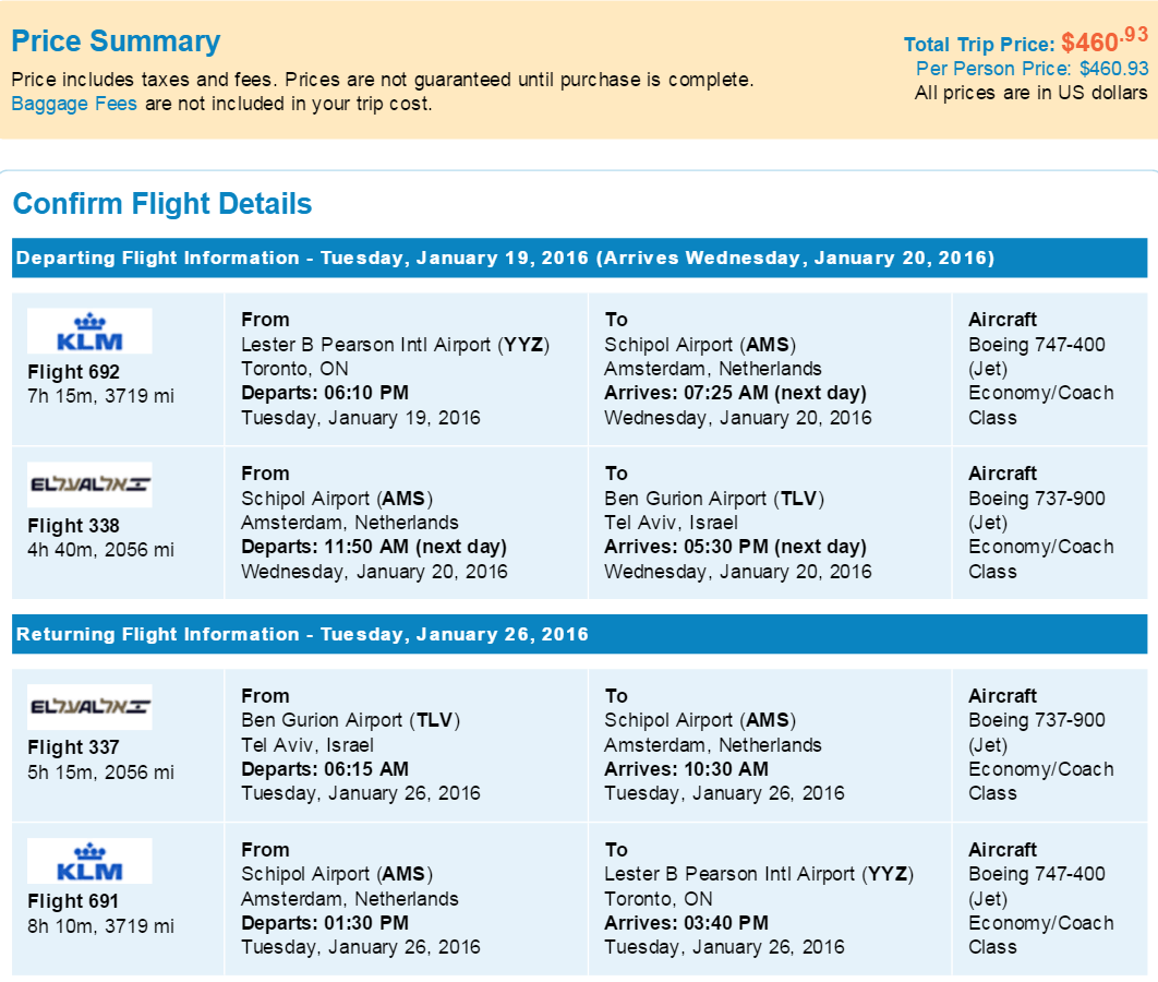 Flight Ticket Klm United Airlines and Travelling