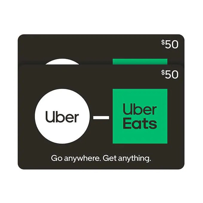 100 Uber/Uber Eats/Postmates eGift Card For Just 79.99 From Costco!