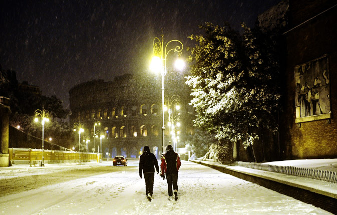 Events In Rome February 2023 Snow blankets Rome World