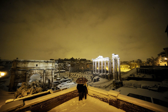 Events In Rome February 2023 Snow blankets Rome World