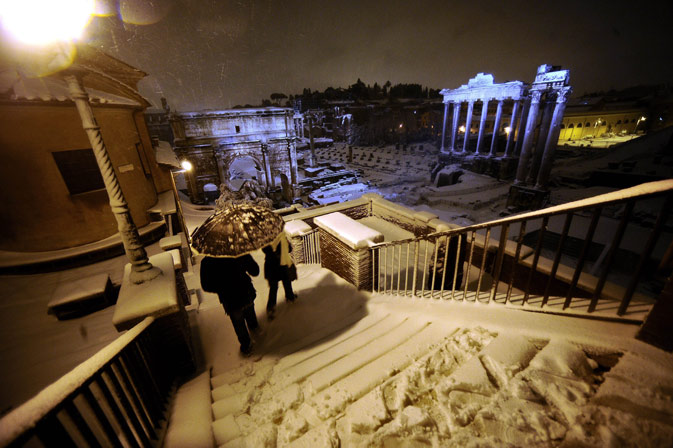 Events In Rome February 2023 Snow blankets Rome World