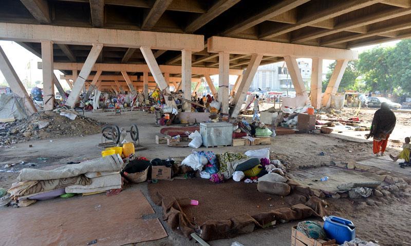 Moving pursuits Life under Karachi's flyovers Pakistan