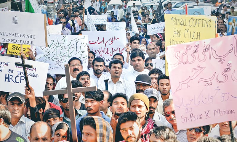 sikh day parade 2023 Church attacks condemned Pakistan