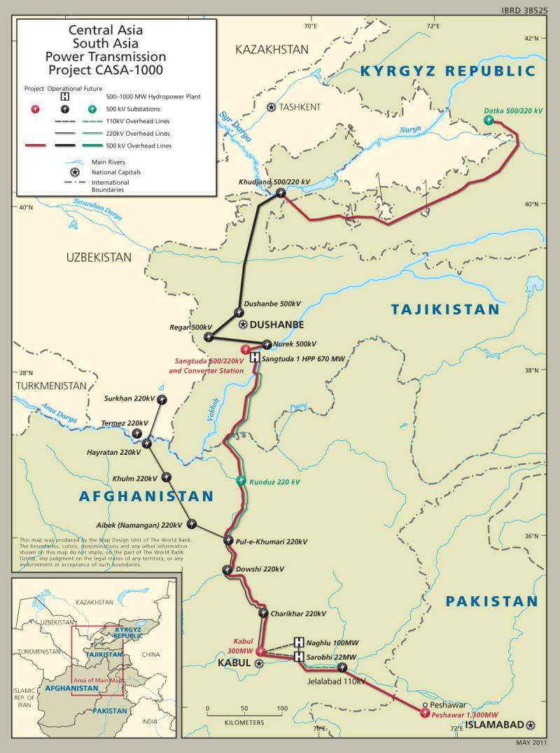 PM Nawaz, C. Asian leaders inaugurate CASA1000 power project in Tajikistan Pakistan