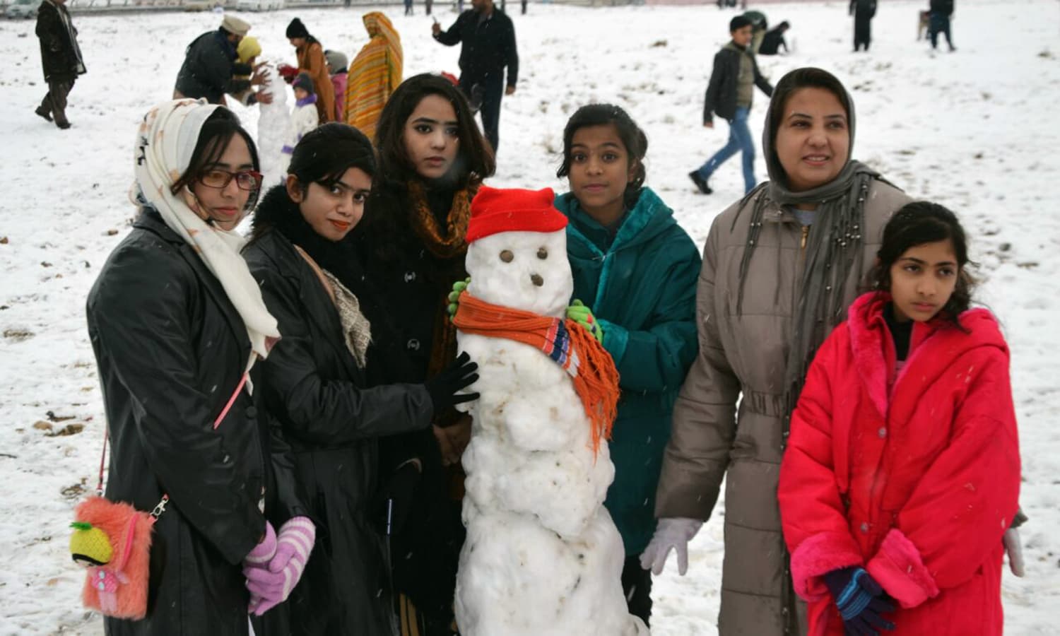 Celebrations all around as winter's first snowfall blankets Quetta