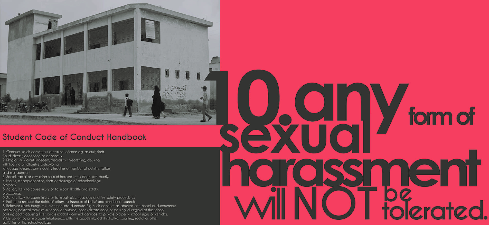 What recourse do students have when they are sexually harassed in
