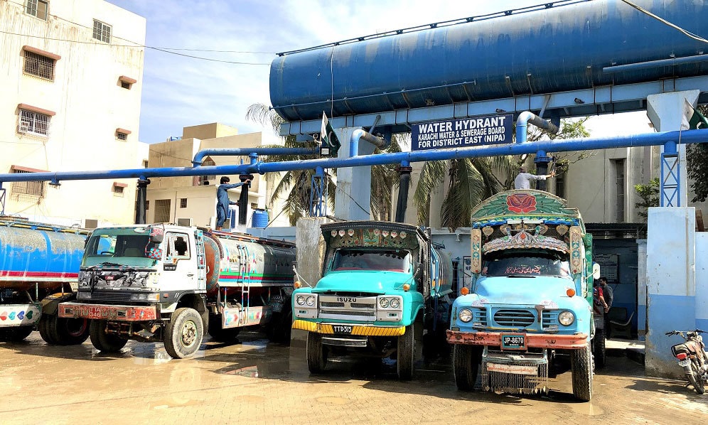 Government joins the water tanker business in Karachi Pakistan