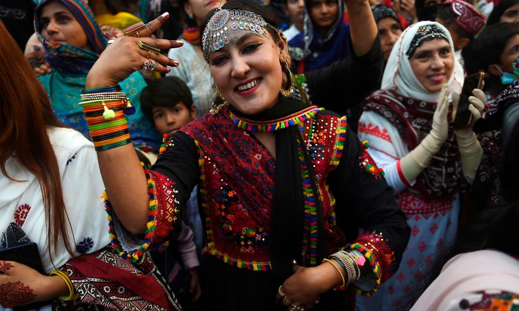 In pictures Jubilant crowds gather across Sindh to celebrate Culture