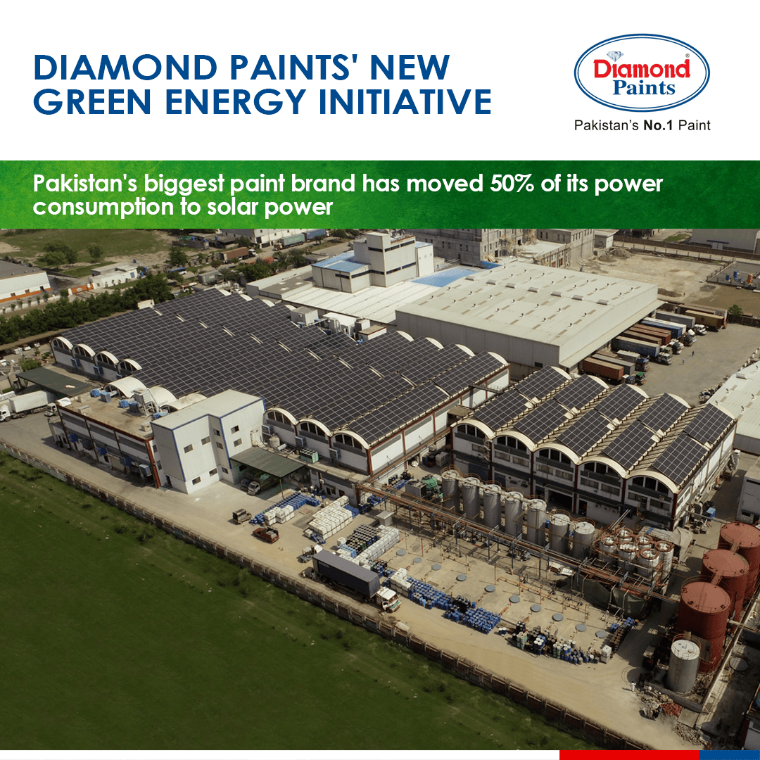 Diamond Paints is now saving 800kW of electric energy annually by