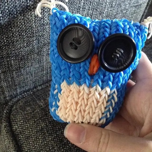 How to make an owl out of rubber bands without using a loom