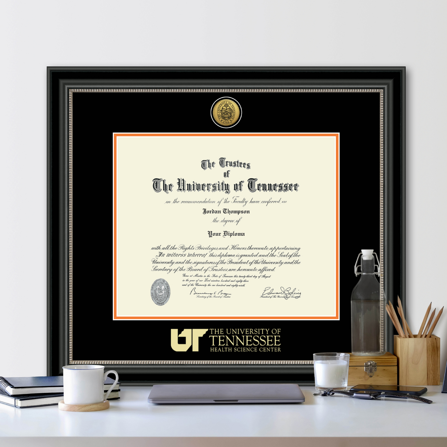 The University of Tennessee Health Science Center Memphis Gold Engraved