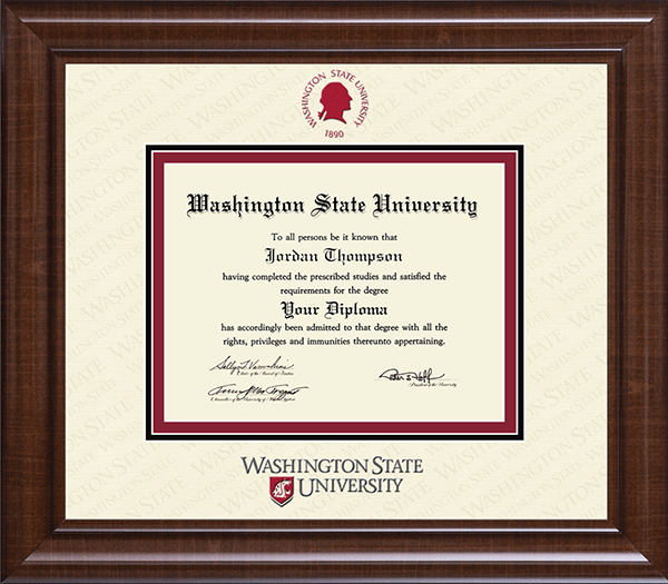 Dimensions Plus Diploma Frame in Prescott Washington State University