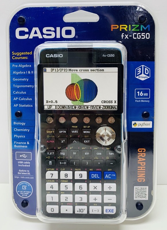 CASIO PRIZM FXCG50 3D COLOR DISPLAY GRAPHING CALCULATOR BRAND NEW eBay