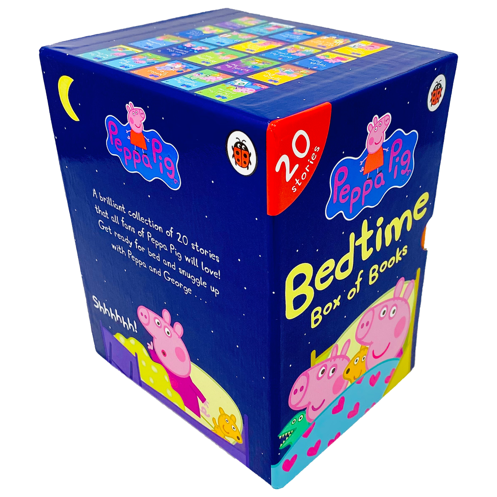 Peppa Pig Bedtime Stories 20 Books Children Pack Hardback Box Set By