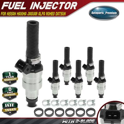 6Pcs New Fuel Injector for Nissan Maxima Jaguar XJS Alfa Romeo Milano